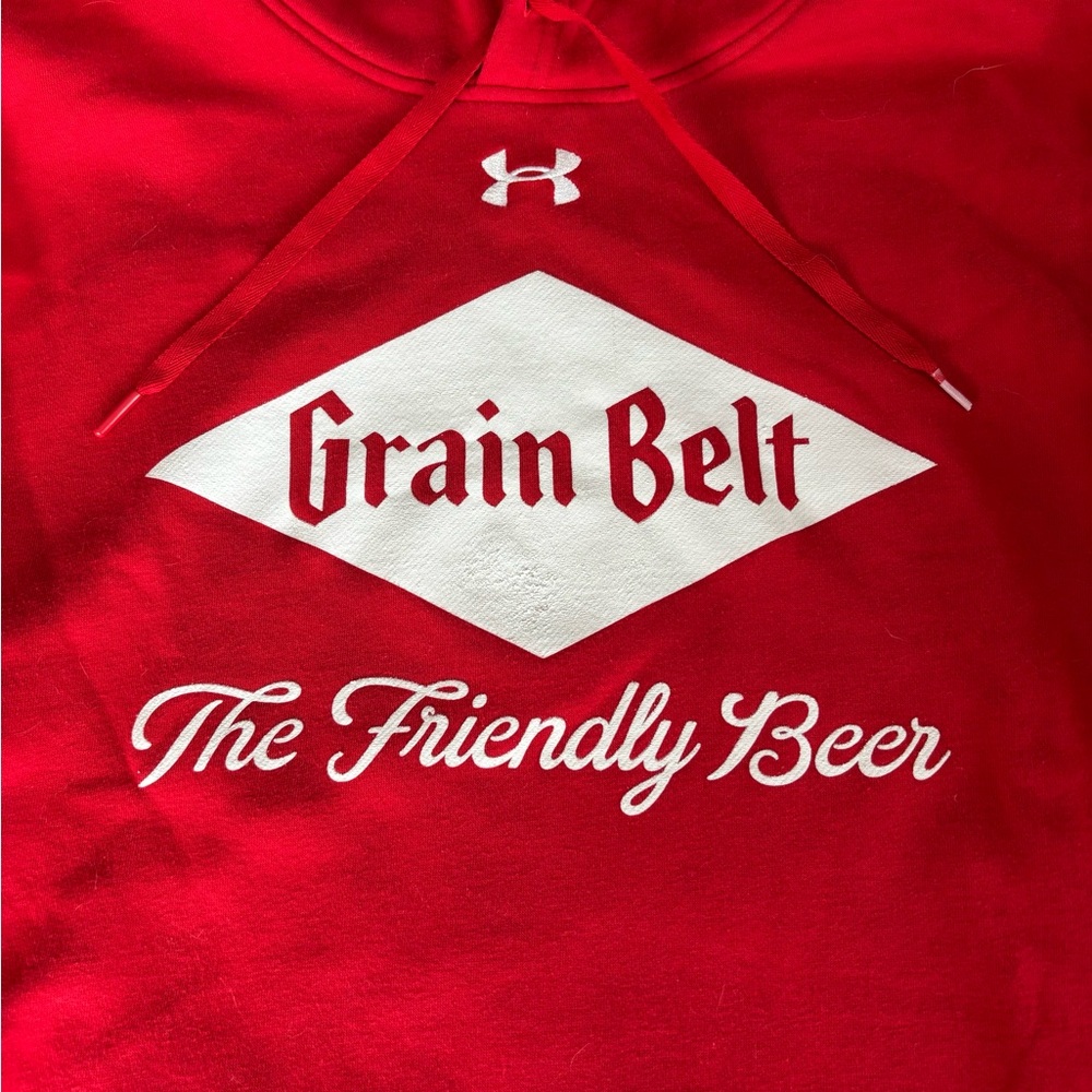 Under Armour Red Grain Belt Hoodie